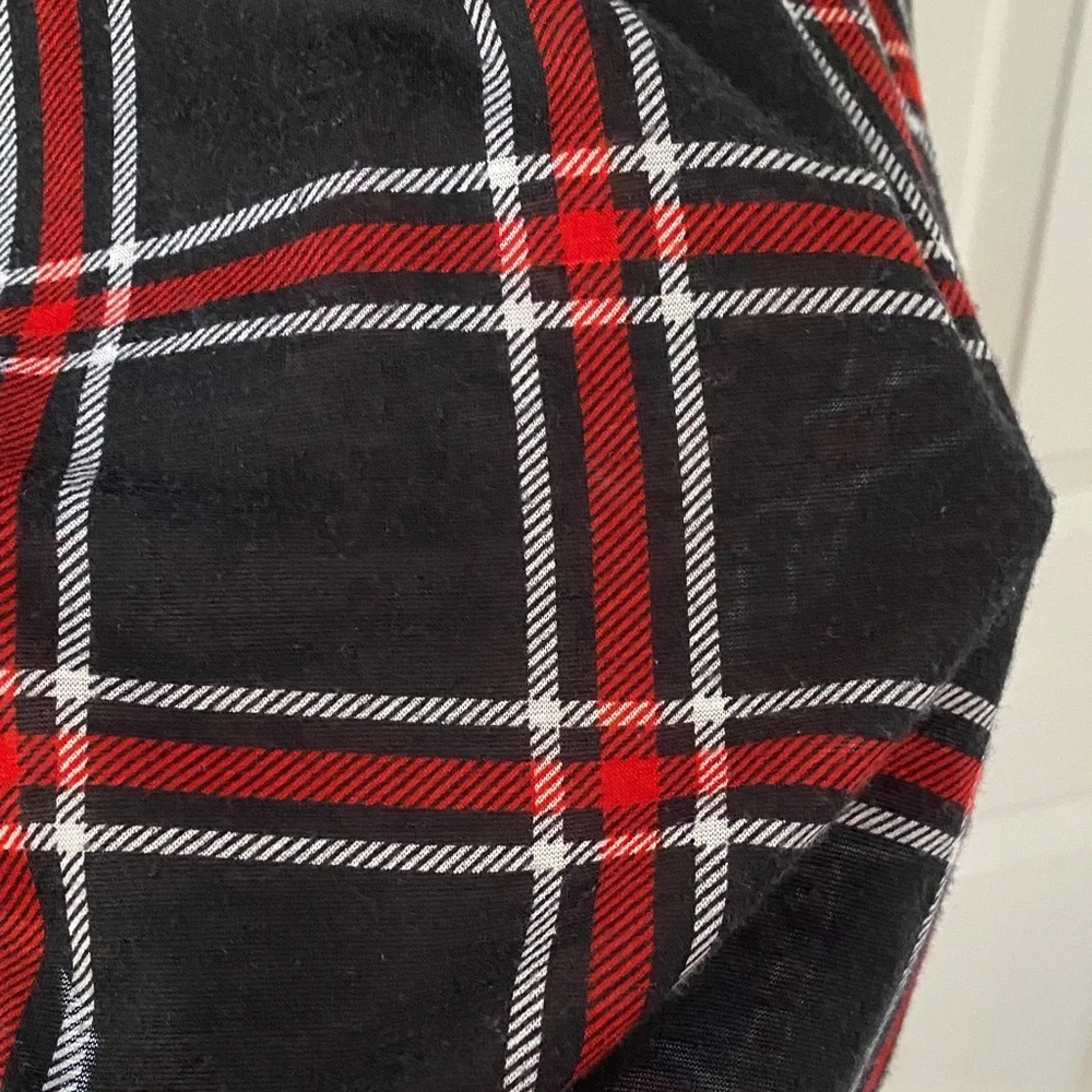Derek Heart Black and Red Plaid Shirt Dress - Picture 7 of 11